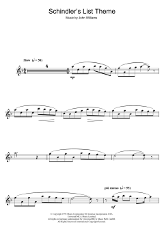 Theme From Schindler's List von John Williams (Download) 