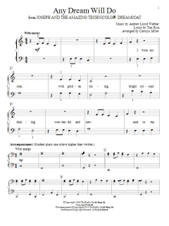 Any Dream Will Do von Andrew Lloyd Webber (Download) 