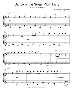 Dance Of The Sugar Plum Fairy von Peter Iljitsch Tschaikowsky (Download) 