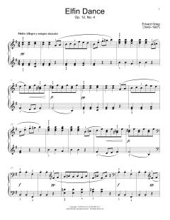 Elfin Dance von Edvard Grieg (Download) 