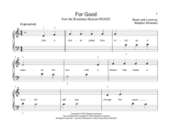 For Good von Stephen Schwartz (Download) 