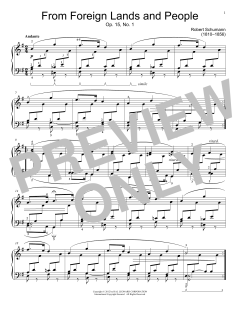 From Foreign Lands And People von Robert Schumann (Download) 