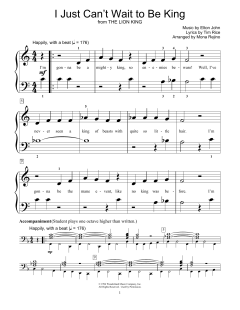 I Just Can't Wait To Be King von Elton John (Download) 