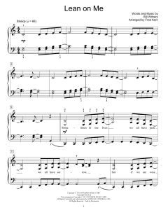 Lean On Me von Bill Withers (Download) 