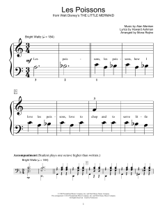 Les Poissons von Alan Menken (Download) 