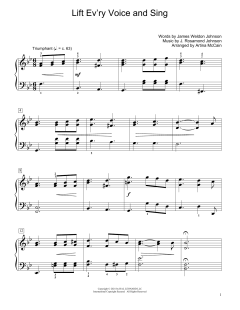 Lift Ev'ry Voice And Sing von J. Rosamond Johnson (Download) 