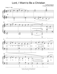 Lord, I Want To Be A Christian von Traditional Spiritual (Download) 