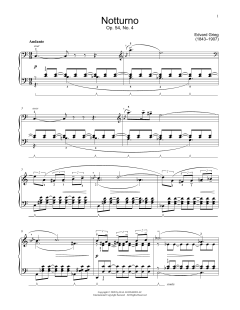 Notturno, Op. 54, No. 4 von Edvard Grieg (Download) 