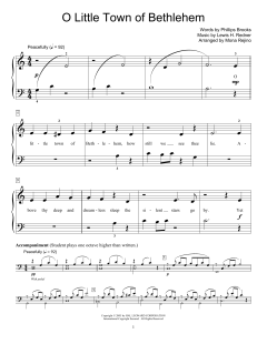 O Little Town Of Bethlehem von Lewis H. Redner (Download) 
