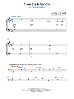 Over The Rainbow von Harold Arlen (Download) 