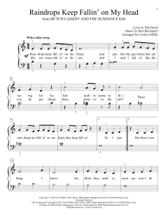 Raindrops Keep Fallin' On My Head von Burt Bacharach (Download) 