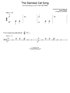 The Siamese Cat Song von Peggy Lee (Download) 
