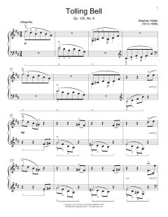 The Tolling Bell, Op. 125, No. 8 von Stephen Heller (Download) 