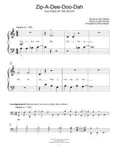 Zip-A-Dee-Doo-Dah von Ray Gilbert (Download) 
