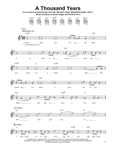 A Thousand Years von Christina Perri (Download) 
