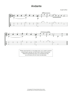 Andante von Joseph Kuffner (Download) 