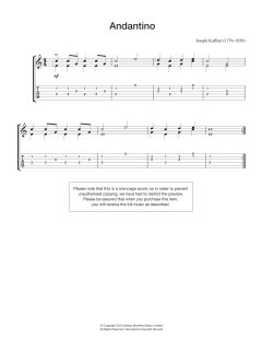 Andantino von Joseph Kuffner (Download) 