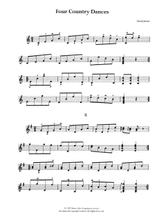 Four Country Dances von Anonymous (Download) 
