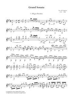 Grand Sonata von Niccolò Paganini (Download) 