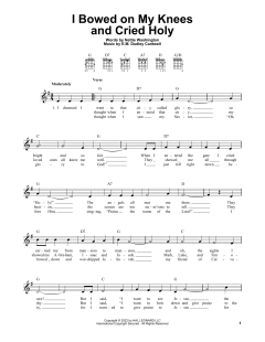 I Bowed On My Knees And Cried Holy von E.M. Dudley Cantwell (Download) 