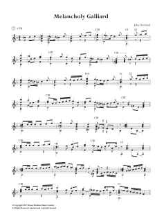 Melancholy Galliard von John Dowland (Download) 