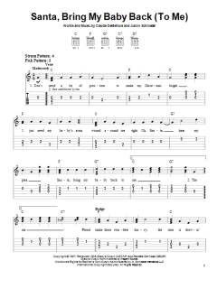 Santa, Bring My Baby Back von Elvis Presley (Download) 