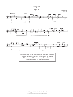 Study, Op.31 von Fernando Sor (Download) 