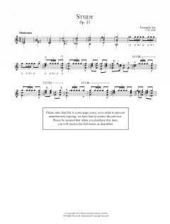 Study, Op.35 von Fernando Sor (Download) 