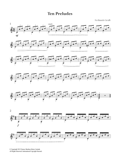 Ten Preludes von Ferdinando Carulli (Download) 