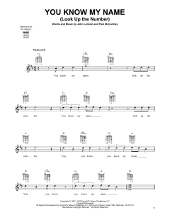 You Know My Name von The Beatles (Download) 