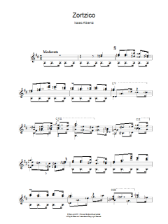 Zortzico von Isaac Albéniz (Download) 