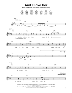 And I Love Her von The Beatles (Download) 