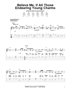 Believe Me, If All Those Endearing Young Charms von Thomas Moore (Download) 