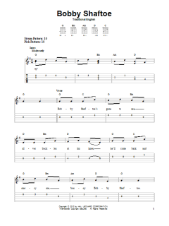Bobby Shaftoe von Traditional English (Download) 
