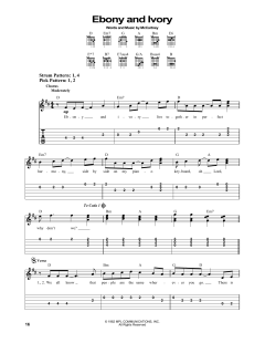 Ebony And Ivory von Stevie Wonder (Download) 