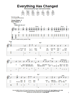 Everything Has Changed von Taylor Swift (Download) 