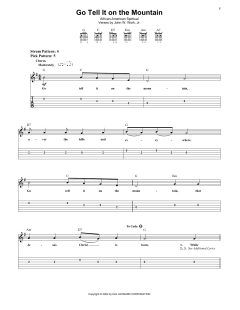 Go, Tell It On The Mountain von John W. Work Jr. (Download) 