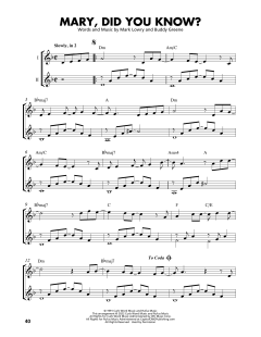 Mary, Did You Know? von Mark Lowry (Download) 
