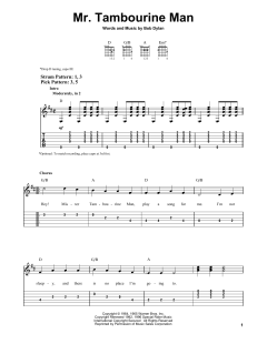 Mr. Tambourine Man von Bob Dylan (Download) 