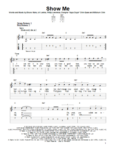 Show Me von Bruno Mars (Download) 
