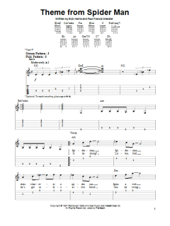 Theme From Spider-Man von Paul Francis Webster (Download) 