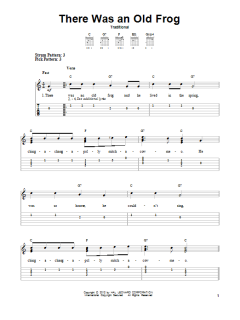 There Was An Old Frog von Traditional (Download) 