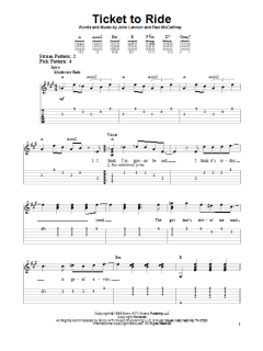Ticket To Ride von The Beatles (Download) 