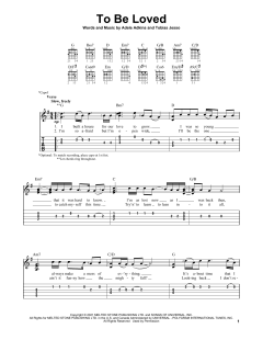 To Be Loved von Adele (Download) 