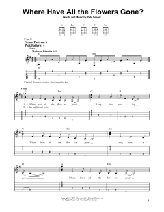 Where Have All The Flowers Gone? von Peter, Paul & Mary (Download) 