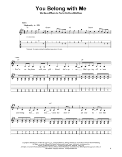 You Belong With Me von Taylor Swift (Download) 