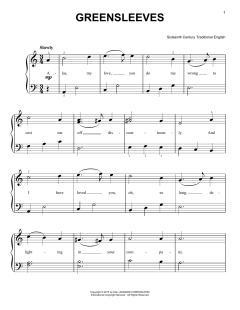 Greensleeves von Traditional English (Download) 