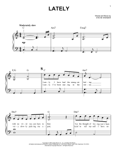 Lately von Stevie Wonder (Download) 