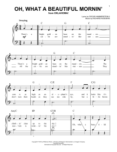 Oh, What A Beautiful Mornin' von Richard Rodgers (Download) 