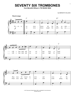 Seventy Six Trombones von Meredith Willson (Download) 